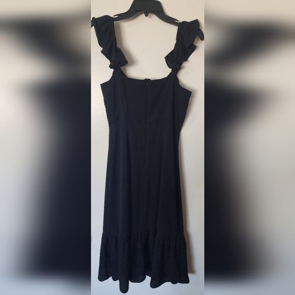 Ruffled strap midi dress - Picture 3 of 6